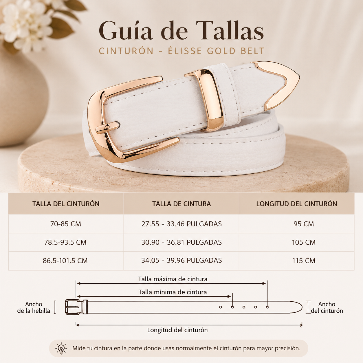Cinturón - Élisse Gold Belt