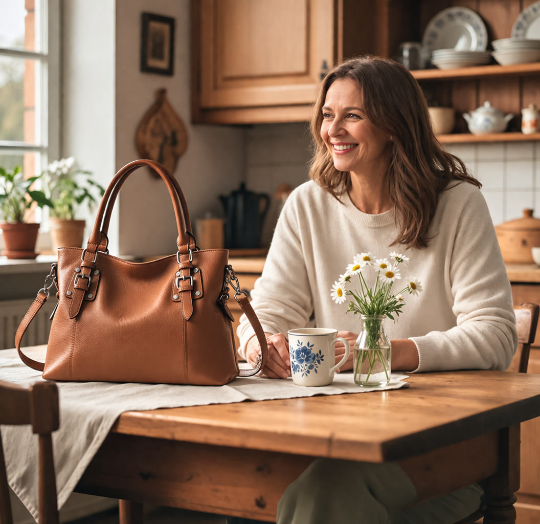 Bolso Elegante de Piel Luxe