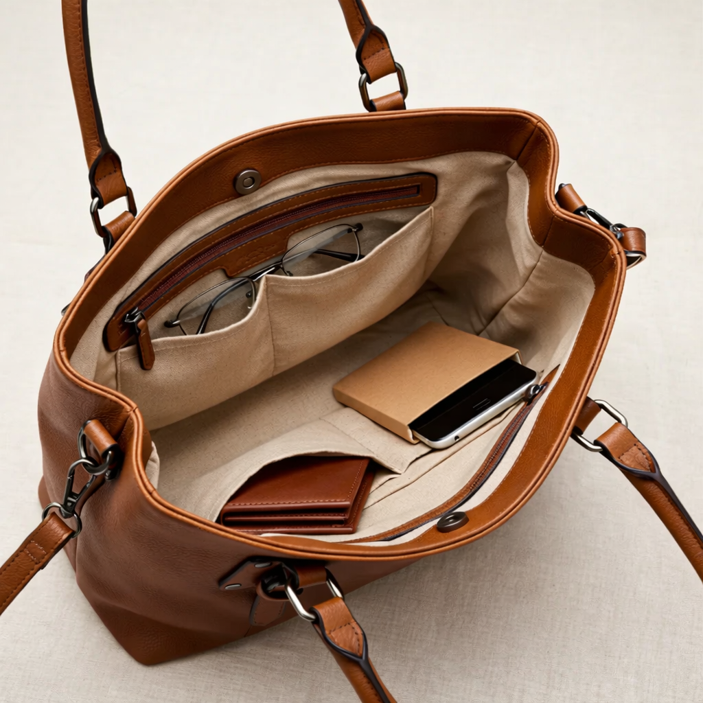 Bolso Elegante de Piel Luxe