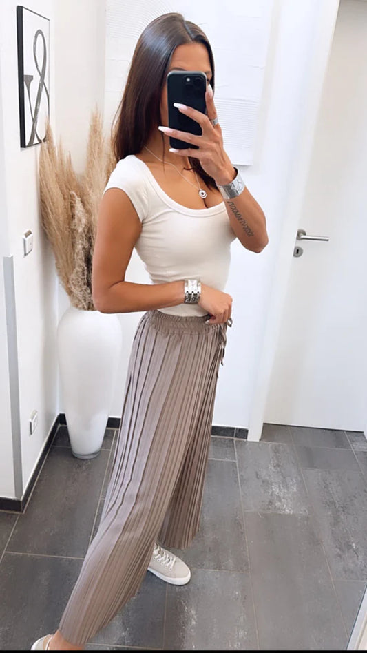 Pantalón Plisado - Luxe