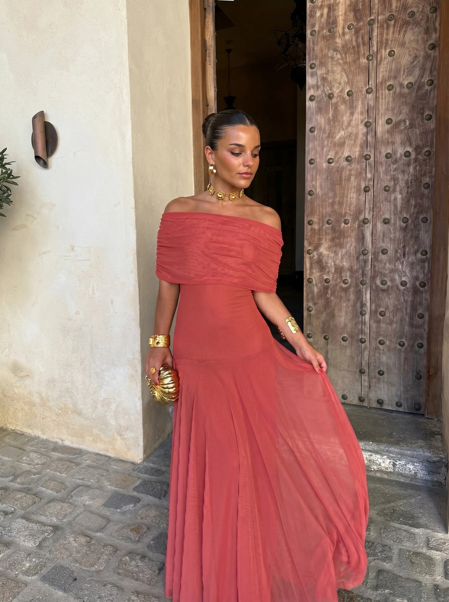 Vestido Celeste Royale